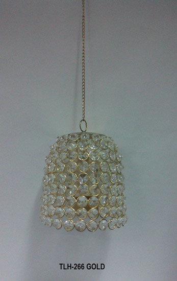 T Light Holder Crystal Hanging