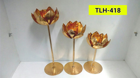LOTUS (SET OF 3) WITH STAND TLH